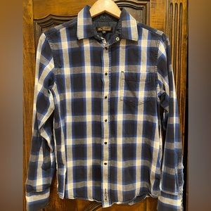 Classic Original Ben Sherman vintage flannel shirt with snaps size small